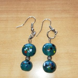 Speckled earrings
